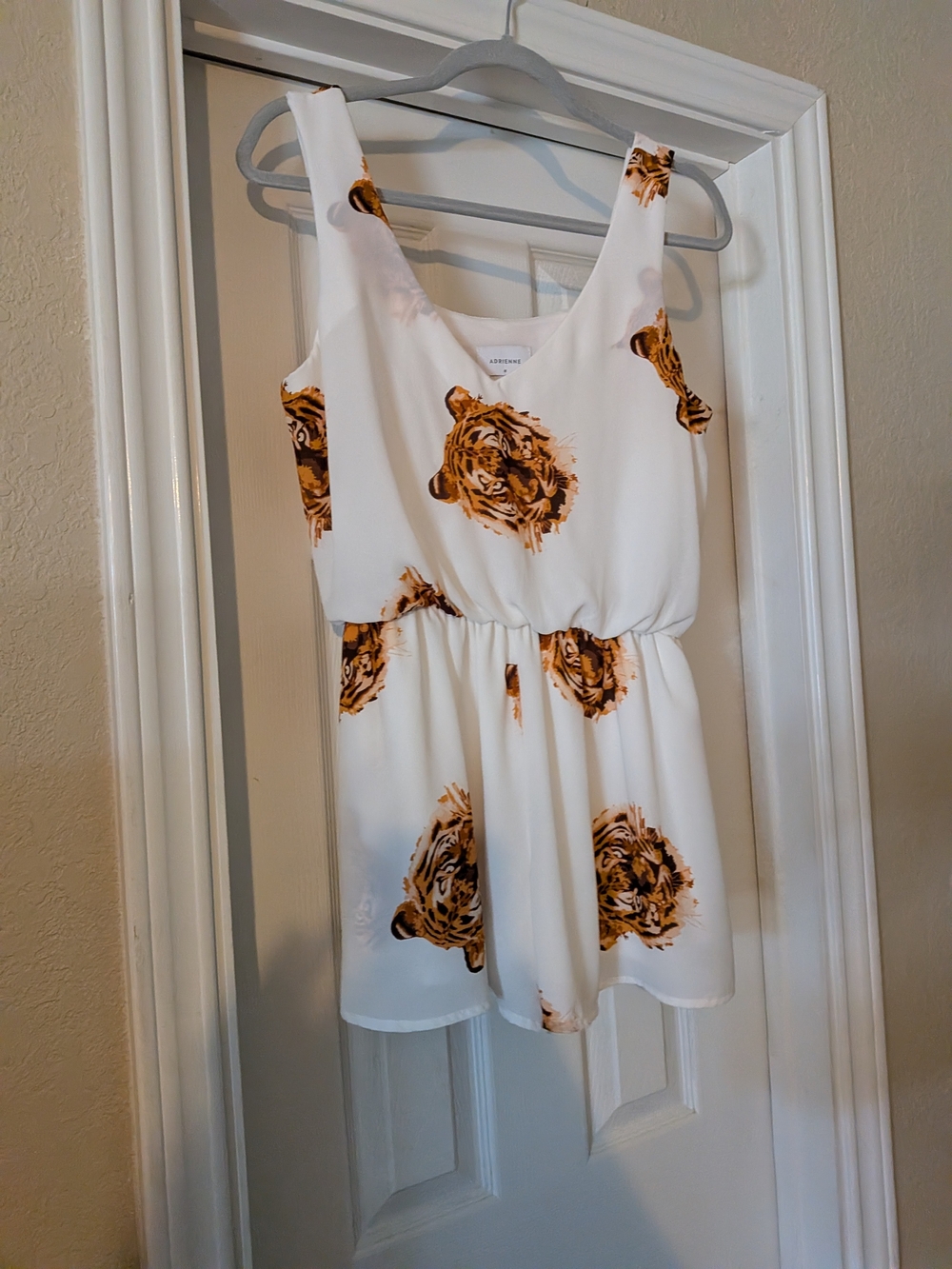White Romper with Tigers-  Game Day Auburn Or LSU